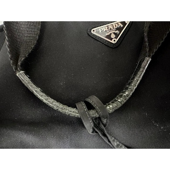 Vintage Prada Tessuto Nylon Handbag Large Lock/Key Sport Authenticity Card - Picture 10 of 10